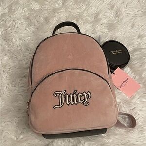 Juicy Couture Blush Velvet Backpack